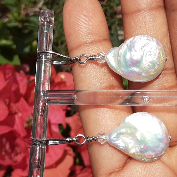 Hand Made Coin Pearl And Herkimer Diamond Quartz. Price Is Firm. - Picture 6 of 6